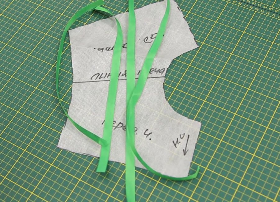 Изготовление бесшовной плечевой накладки: шаг 3