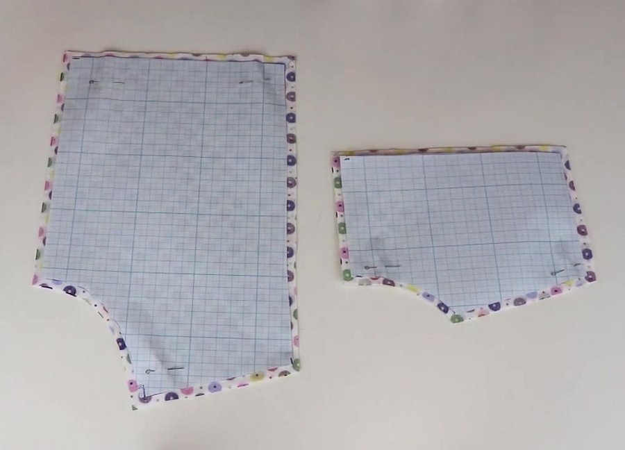 Пошив плечевой накладки с сантиметровой лентой: шаг 2