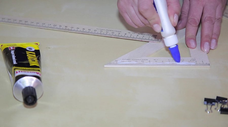 Изготовление угловой линейки: шаг 3 Изготовление угловой линейки: шаг 3