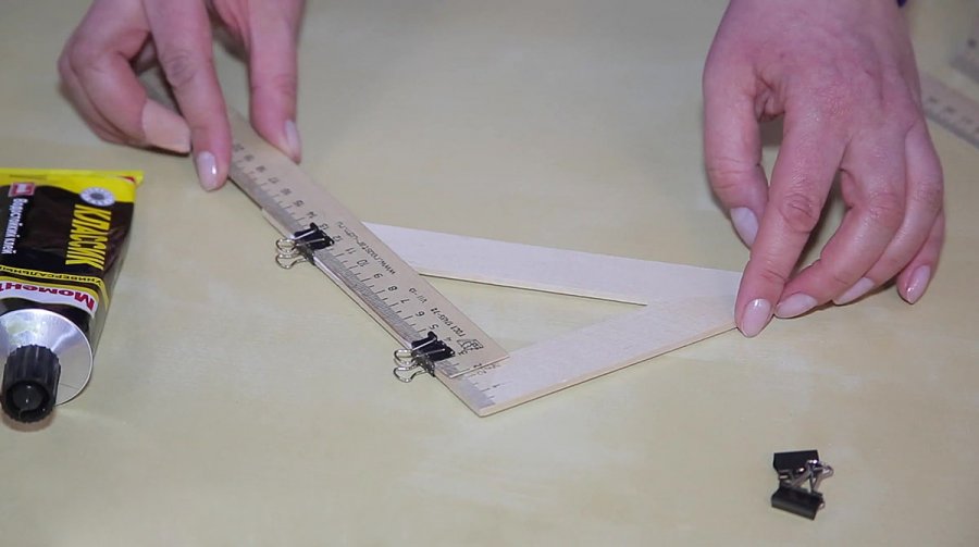 Изготовление угловой линейки: шаг 4 Изготовление угловой линейки: шаг 4