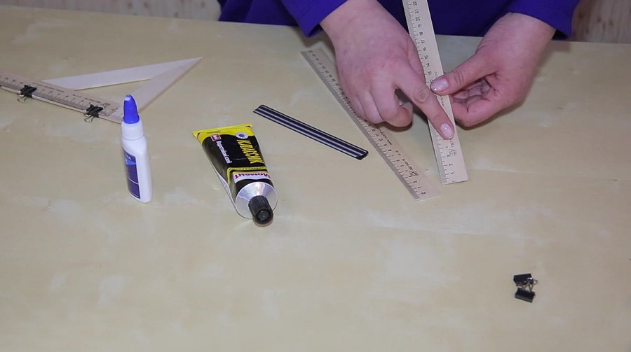 Изготовление угловой линейки: шаг 5 Изготовление угловой линейки: шаг 5