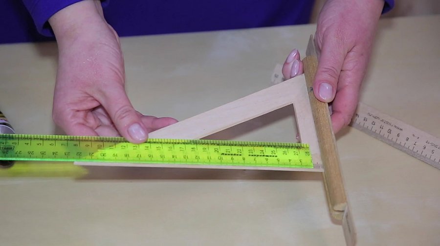 Готовая угловая линейка Угловая линейка для снятия проекционных мерок