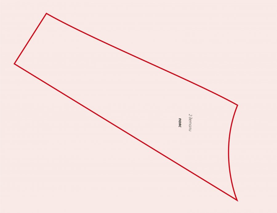 Выкройка пояса бюстгальтера пуш-ап