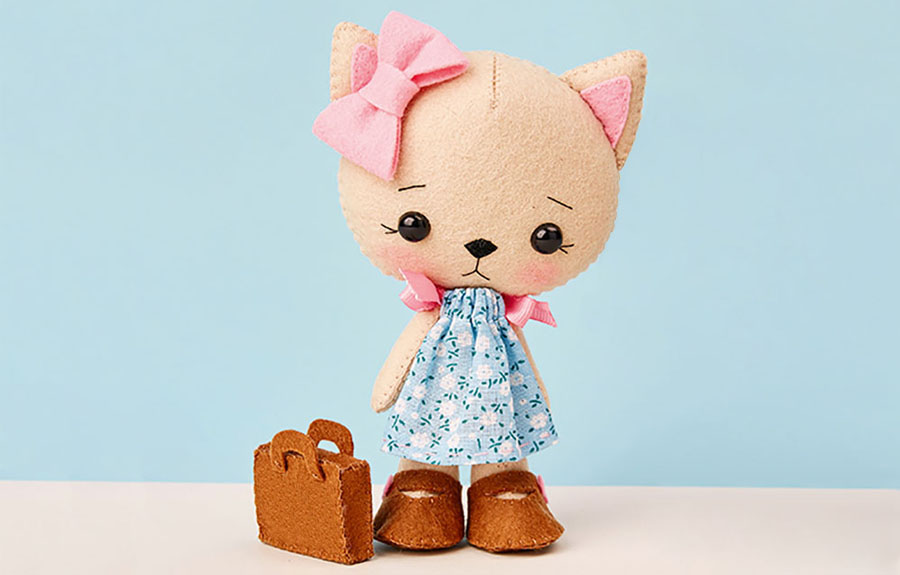 Кошка из фетра