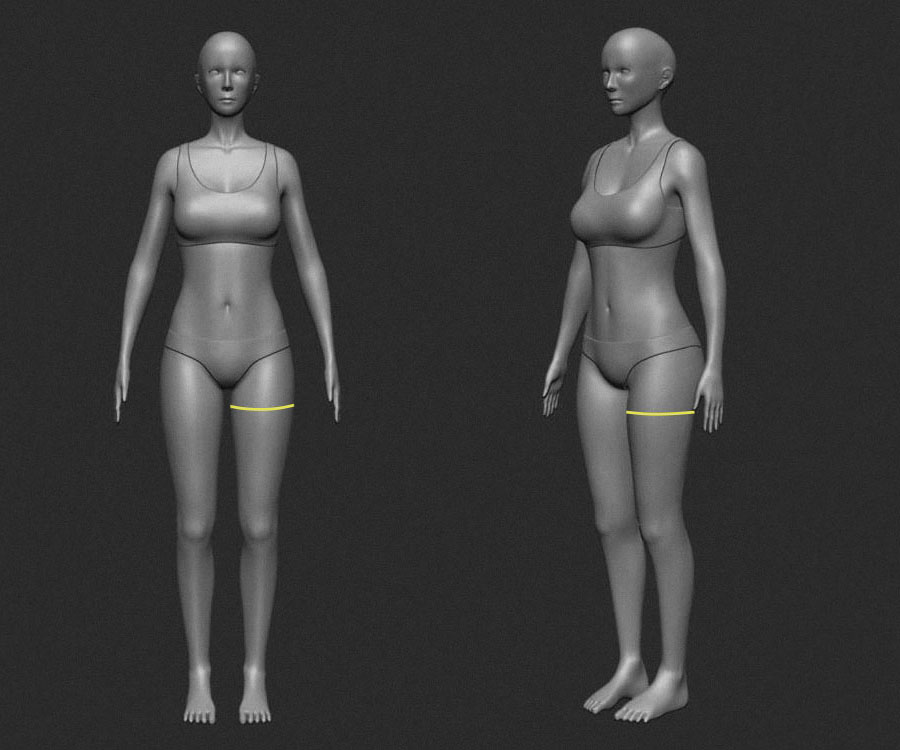 Обхват бедра Обхват бедра