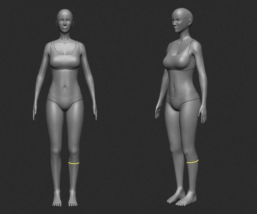 Обхват голени Обхват голени