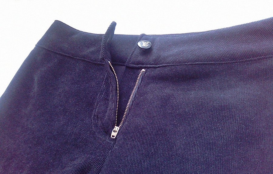 Как вшить молнию в брюки с гульфиком