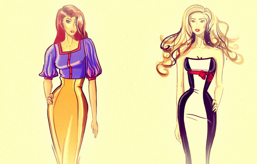 Основные приёмы моделирования женской одежды