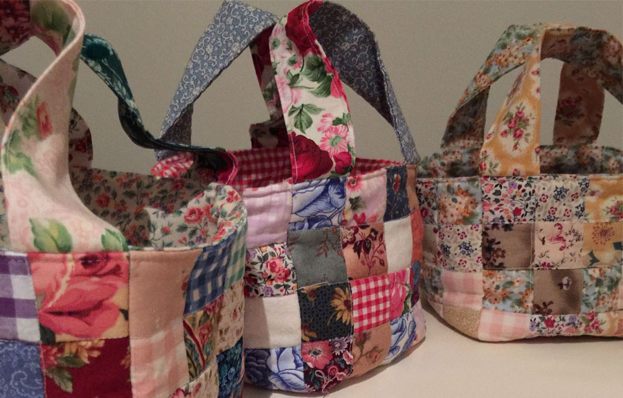 Корзины для хранения из ткани