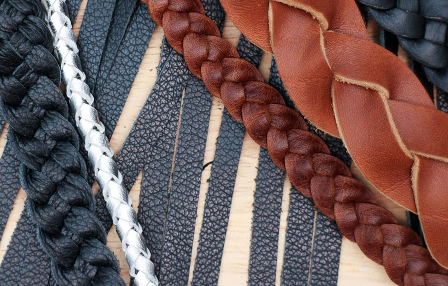 Плетение из кожи и мережка